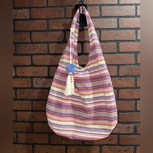 Colorful Striped Women's Bag